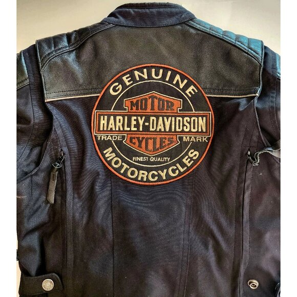 Harley Davidson Women’s Riding Jacket Leather Textile Medium 98165-18VW BAGS1 - Picture 5 of 6